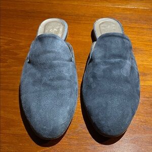 AGL Attilio Giusti Leombruni blue suede mules size 40